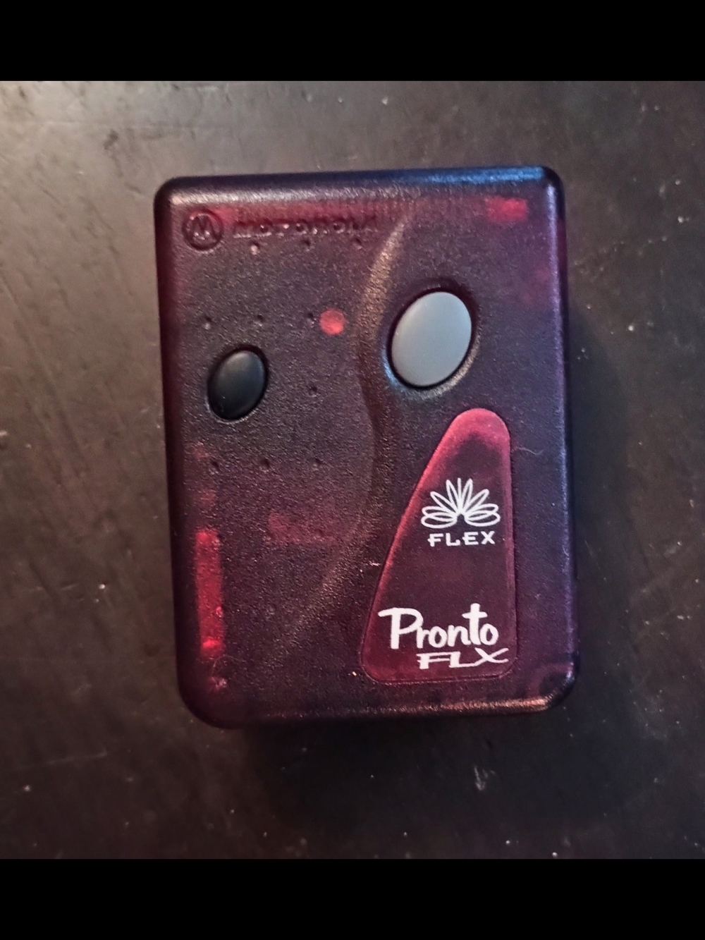 Motorola Pronto Flex Beeper Pager- Plum/Burgundy
